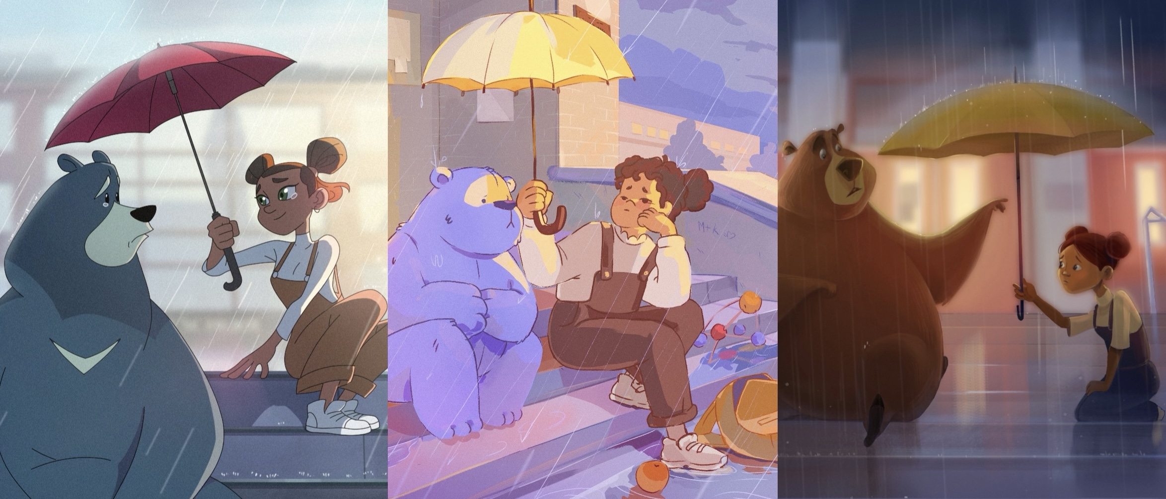 bear animation 3 types