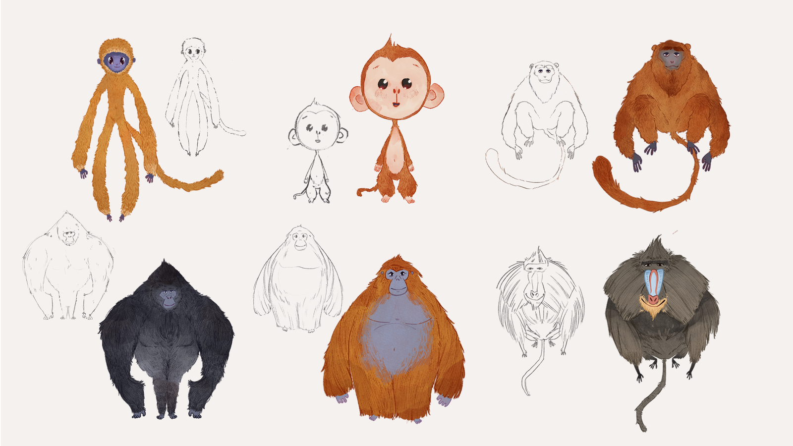Character Design Giving Fiction a Face (Character design stages sketches + final look)